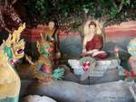 Nats um die Buddha unter dem Pipal Baum, Bagan, Birma.