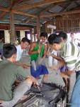 Schmiede auffällig Herzen, Inle-See, Birma.