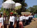 Die Reliquie und Prozessionsumzug in Taung To, Inle-See, Birma.