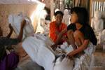 Die Handschliff Marmor, Mandalay, Birma.