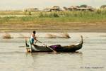 Vorbei Boot rudern, Ayerwayadi Fluss, Mandalay, Birma.