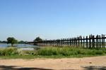 U Bein Bridge-Architektur, See Taungthaman, Mandalay, Birma.