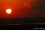 Sonnenuntergang von Sagaing gesehen, Birma.
