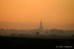 Drucken bei Sonnenaufgang, Mandalay, Birma.