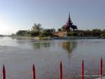 Royal City, fort aus dem Graben, Mandalay sehen, Birma.