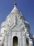 Konzentrieren Sie sich auf den Stupa, Hsinbyume Pagode Mingun, Mandalay, Birma.