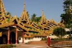 Architektur an der südlichen Treppenhaus, Shwedagon-Pagode, Rangun, Birma.