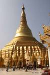 Kleine Tempel in der Großen Stupa, Shwedagon-Pagode, Rangun, Birma.