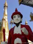 Nat chriromancien, Beschützer Bart, Shwedagon-Pagode, Rangun, Birma.