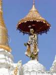 Hamsa Gebet, Shwedagon-Pagode, Rangun, Birma.