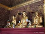 Shwedagon-Pagode, einem anderen Schrein mit Buddha-Statuen, Rangun, Birma.