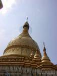 Die Spitze des Stupa Mahawizaya Pagode, Yangon, Birma.
