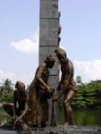 Monument Rangoon Kandawgyi See, Birma.