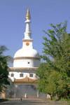 Besondere Form der Stupa, Yangon, Birma.
