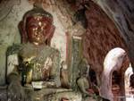 Antiker Buddha roten Kopf, Sagar, Birma.