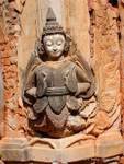 Andere Buddha geschnitzt Abhaya Mudra, Sagar, Birma.