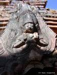 Skulptur Mudra Position der Abwesenheit von Angst, Beschwichtigung, Sagar, Birma.