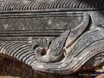 Flachrelief Pfau komplexen Takhaung Mwedaw, Sagar, Birma.