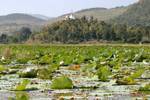 Seenlandschaft südlich des Lake Inle, Sagar, Birma.