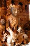 Ein anderes Bild aus Holz Buddha nach Zeit, Sankar korrodiert, Birma.