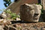 Schönheit auf der archäologischen Stätte Sankar, Birma.