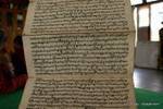 Heilige Schriftrolle Nga Phe Chaung Kloster, Inle-See, Sagar, Birma.