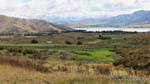 Landschaft, See Benmore, Canterbury, Neuseeland.