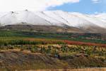 Farben, Mount Cook Road, Canterbury, Neuseeland.