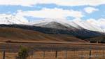 Sommer Schnee, Mount Cook Road, Canterbury, Neuseeland.