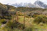 Moraine, Mount Cook Road, Canterbury, Neuseeland.