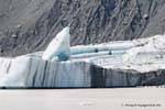 Ice Stück abbricht Tasman-Gletscher Tasman See, Canterbury, Neuseeland.