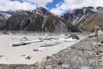 Ice lose vom Gletscher Tasman See, Canterbury, Neuseeland.