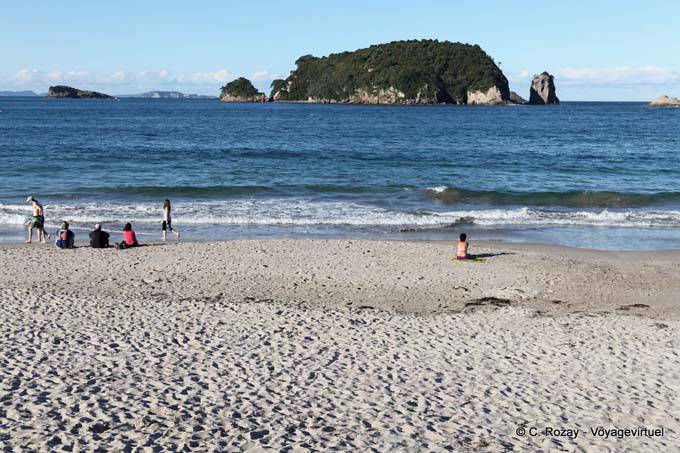 Am Strand Coromandel Hahei - Neuseeland