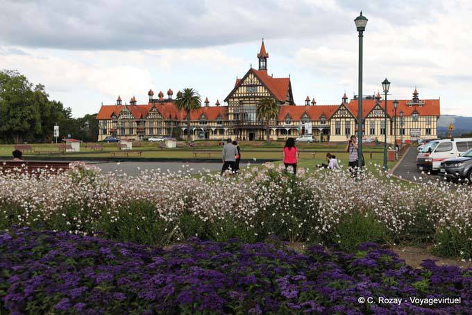 Panorama floral, Rotorua Museum - Neuseeland