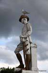 Government Gardens Statue Fred Wylie, Rotorua, Neuseeland.