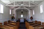 Im Inneren der Maori-katholischen Kirche, Whakarewarewa Thermal Village, Rotorua, Neuseeland.