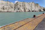 Rails und Klippen, Anaura Bay, Ostkap, Neuseeland.