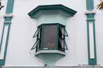 Fenster Art Deco, Napier, Ostküste, Neuseeland.