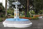 Clive Square, Napier, Brunnen bunt, Ostküste, Neuseeland.