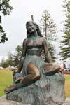 Bronzestatue von Pania of the Reef, Napier, Neuseeland.