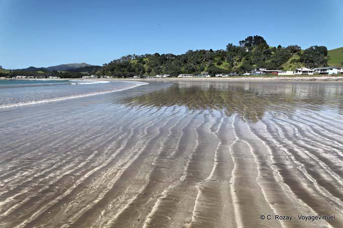 Sand-Licht, Oakura Bay, Northland - Neuseeland