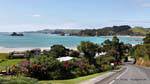 Blick von den Höhen südlich Whangaruni Oakura Bay, Northland, Neuseeland.