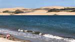White Sand Beach, Kauri Coast, Hokianga Harbour, Oponomi, Northland, Neuseeland.