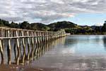 Whananaki Footbridge, Northland, Neuseeland.