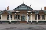Bahnhof, Oamaru, Otago, Neuseeland.