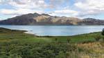Berge mit Blick auf den Hals, Lake Hawea, Southland, Neuseeland.