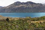 Ein weiterer Blick auf das Bajonett Peaks, Queenstown Lake Wakatipu, Southland, Neuseeland.