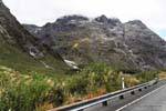 Landschaft Fjordland National Park, Road to Milford Sound Te Anau, Southland, Neuseeland.