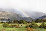 Regenbogen Himmel, Lake Wanaka, Southland, Neuseeland.