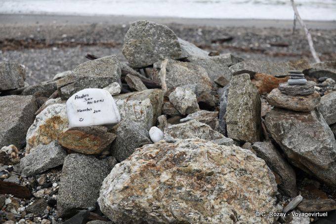 Stein der Erinnerung, Bruce Bay, Westküste - Neuseeland